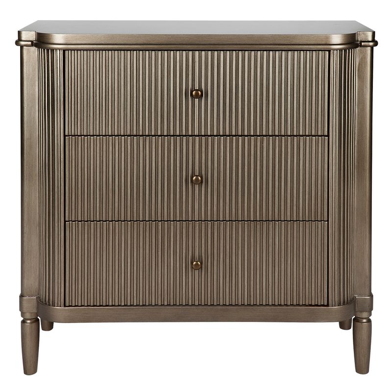 Arielle 3 Drawer Chest - Antique Gold