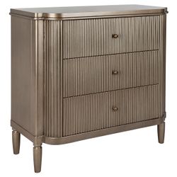 Arielle 3 Drawer Chest - Antique Gold