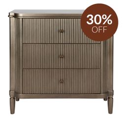 Arielle 3 Drawer Chest - Antique Gold