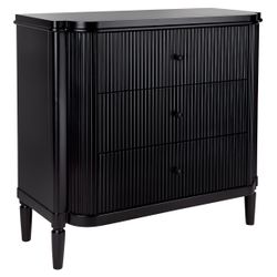 Arielle 3 Drawer Chest - Black - OUTLET NSW