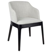 Hayes Black Dining Chair - Natural