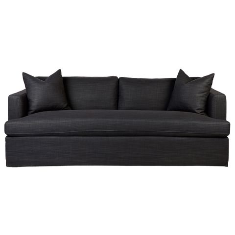 Birkshire 3 Seater Slip Cover Sofa - Charcoal Linen