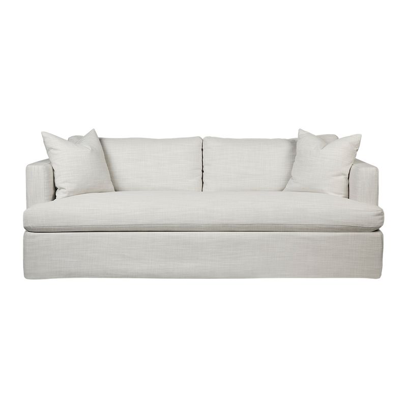 Birkshire 3 Seater Slip Cover Sofa - Off White Linen