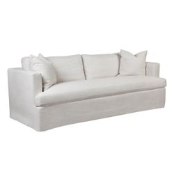 Birkshire 3 Seater Slip Cover Sofa - Off White Linen