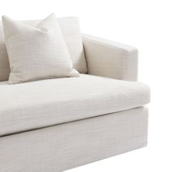 Birkshire 3 Seater Slip Cover Sofa - Off White Linen