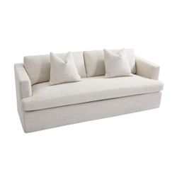 Birkshire 3 Seater Slip Cover Sofa - Off White Linen