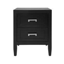 Soloman Bedside Table - Small Black