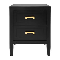 Soloman Bedside Table - Small Black