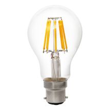 Globe LED Glass 8W 2700K Clear B22 Non-Dimmable