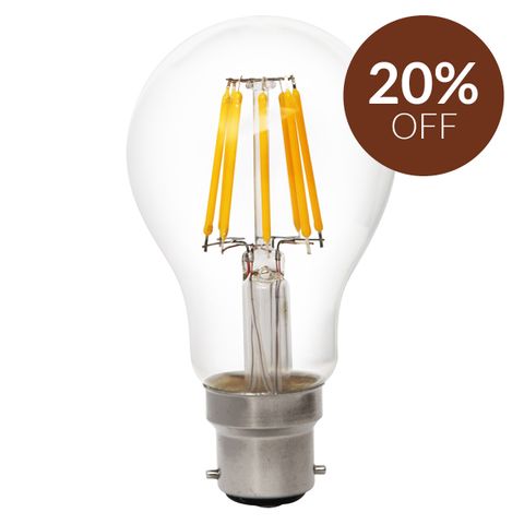 Globe LED Filament - Clear B22