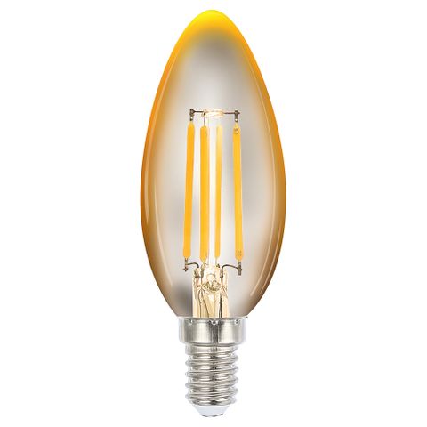 Globe LED Candle 4W 2200K Amber E14 Dimmable