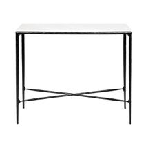 Heston Marble Console Table - Small Black