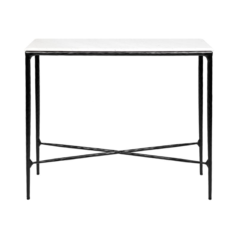 Heston Marble Console Table - Small Black