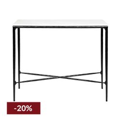 Heston Marble Console Table - Small Black