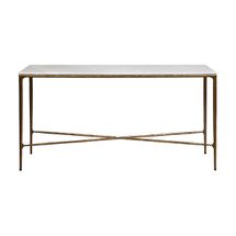 Heston Marble Console Table - Medium Brass