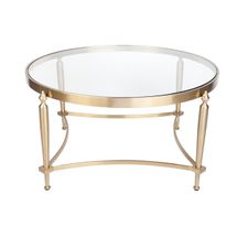 Jak Glass Coffee Table - Gold