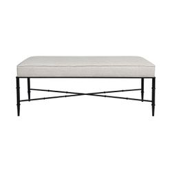 Hacienda Bench Ottoman - Natural Linen