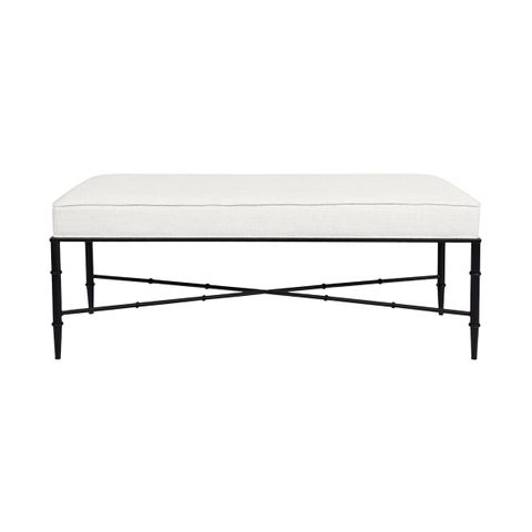 Hacienda Bench Ottoman - Natural Linen