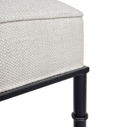 Hacienda Bench Ottoman - Natural Linen