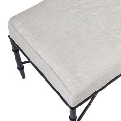 Hacienda Bench Ottoman - Natural Linen