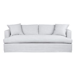 Birkshire 3 Seater Slip Cover Sofa - Grey Linen