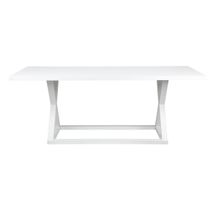 Deccan Rectangle Dining Table - 1.6m White