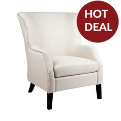 Cream wing online chair