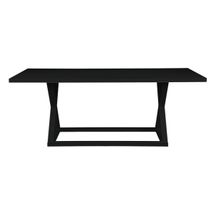 Deccan Rectangle Dining Table - 1.6m Black