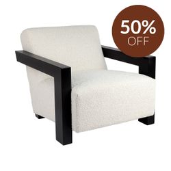 Lennon Arm Chair - Ivory Boucle