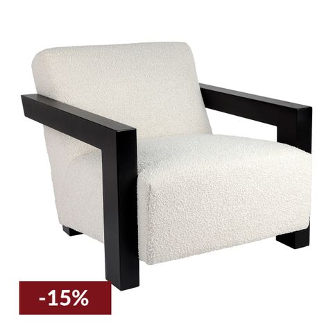 Lennon Arm Chair - Ivory Boucle