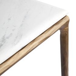 Heston Marble Desk - Brass