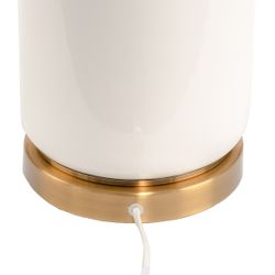 Camille Table Lamp - White