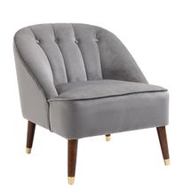 Reyne Occasional Chair - Grey Velvet