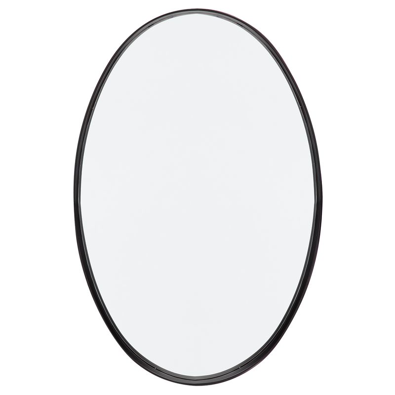 Lucille Oval Wall Mirror - Black