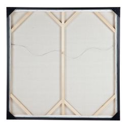 Clean Lines Oil On Canvas Painting - White - OUTLET NSW