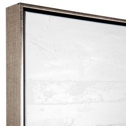 Clean Lines Oil On Canvas Painting - White - OUTLET NSW