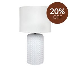 Patronga Table Lamp - White