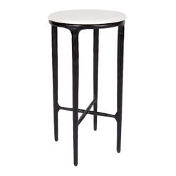 Heston Marble Petite Side Table - Black