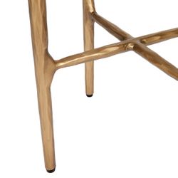 Heston Marble Petite Side Table - Brass