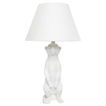 Meerkat Table Lamp - White