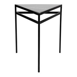 Hugo Black Marble Side Table - Black