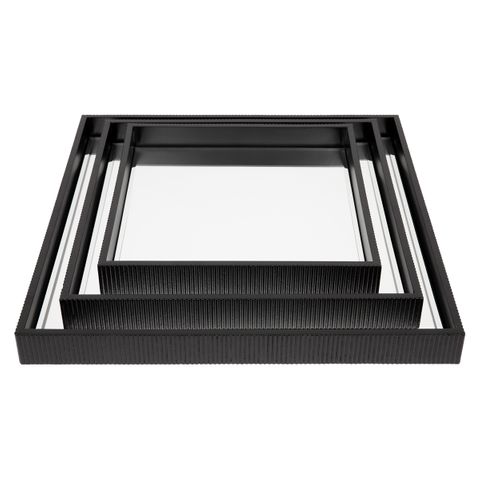 Miles Mirrored Tray Black Range