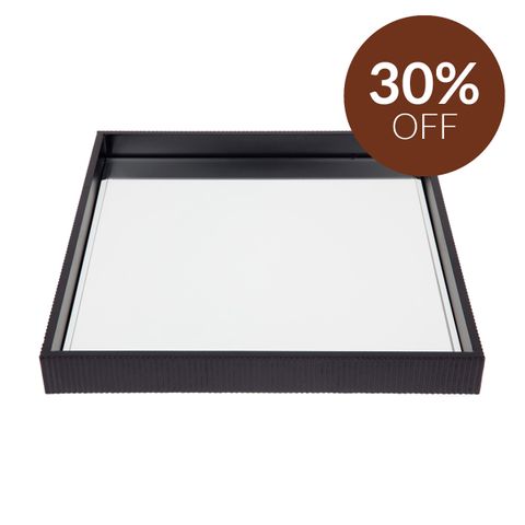 Miles Mirrored Tray Black Range