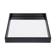 Miles Mirrored Tray - Small Black