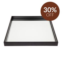 Miles Mirrored Tray Black Range