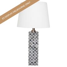 Diamond Table Lamp - Grey