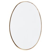 Lucille Oval Wall Mirror - Gold Leaf