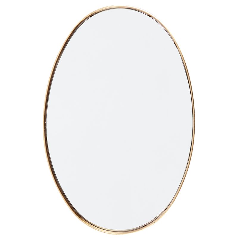 Lucille Oval Wall Mirror - Gold Leaf