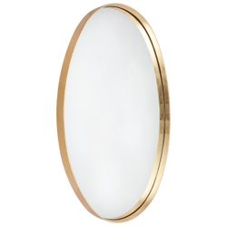 Lucille Oval Wall Mirror - Gold Leaf