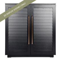 Loft Oak Bar Cabinet - Black